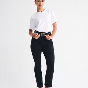 NWT Abercrombie Black Straight Leg Jeans